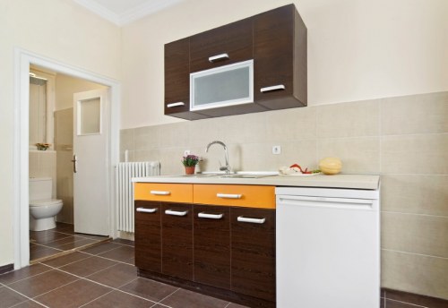 Apartmani Beograd | Apartman A20 | Strogi centar Knez Mihailova - Pogled na kuhinju i kupatilo