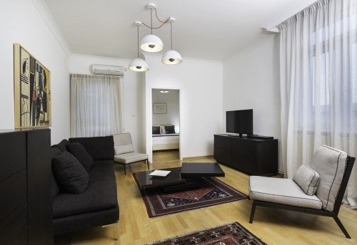 Apartmani Beograd | Luksuzni apartmani u Beogradu | Apartman A34 - Dnevni boravak, trpezarija i kuhinja
